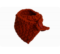 Schal mit Knopf (orange)