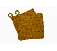 1 Paar Topflappen goldene Stäbchen