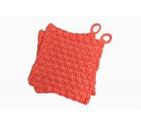 1 Paar Topflappen lachsfarbene Stäbchen