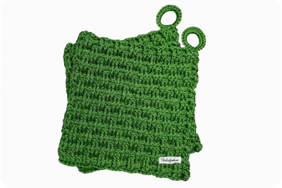 1 Paar Topflappen grüne Stäbchen